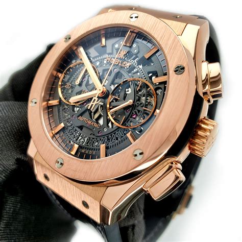 hublot classic fusion rose gold skeleton dial 45mm|Hublot Classic Fusion Rose gold .